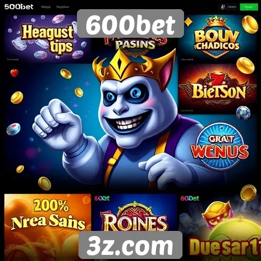 600bet oferece variedade de jogos de cassino online